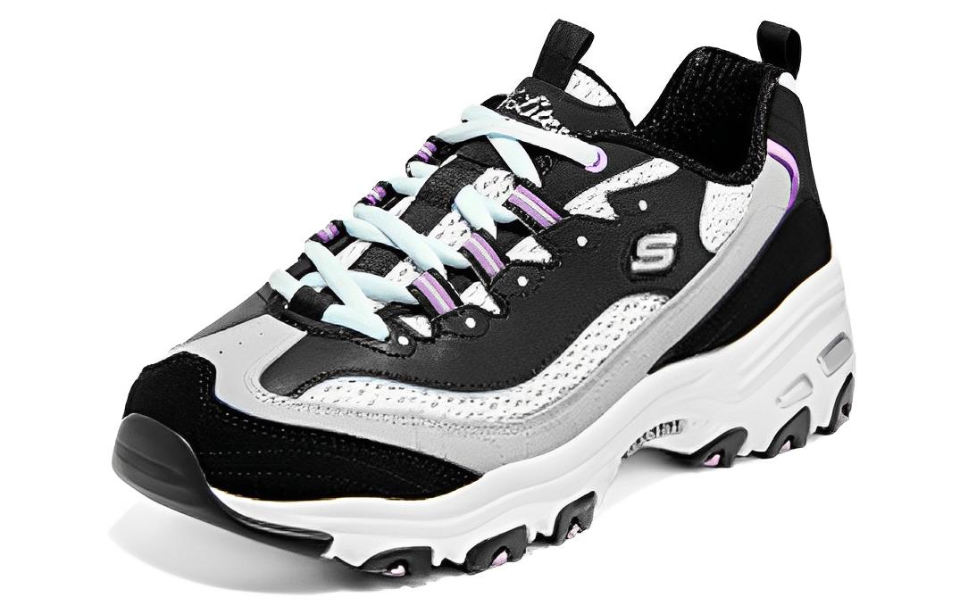 (WMNS) Skechers D'LITES 1.0 'Black' 896209-BKPR