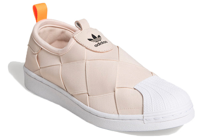 (WMNS) adidas originals Superstar Slip On Shoes Pink/White FW3569