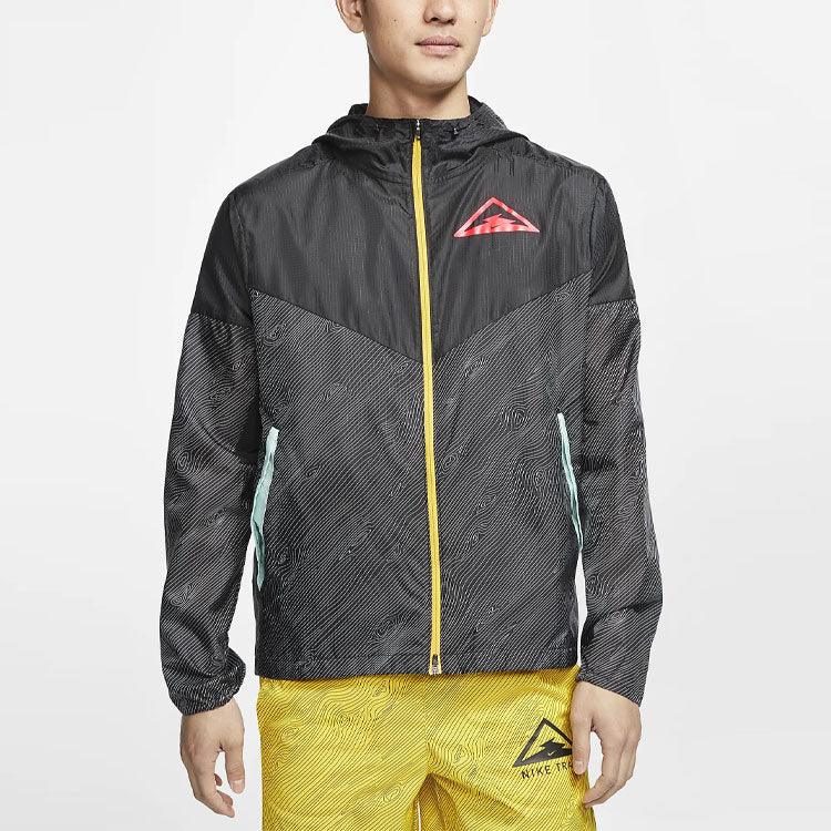 Nike Windrunner hooded Trail Running Jacket Black CQ7962-010