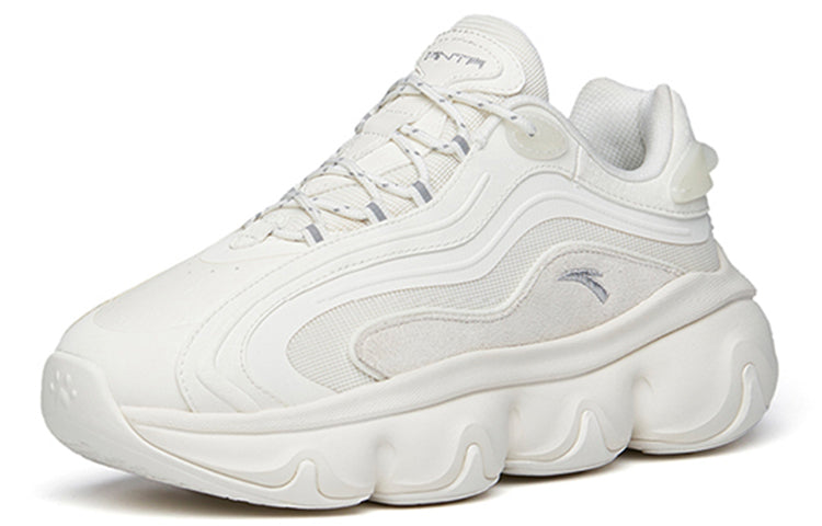 (WMNS) ANTA Life Series Sneakers 'Thick Sole Silver White' 122148895R-1