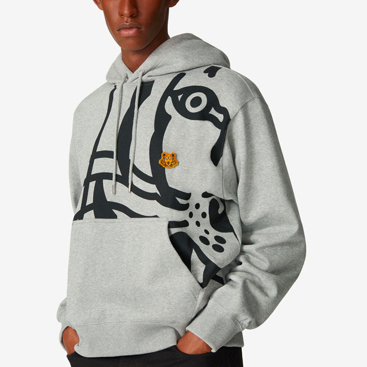 Men's KENZO FW21 K-Tiger Tiger Head Pattern Gray FA65SW3304MO-94