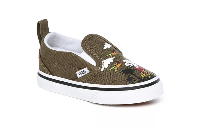 Vans Dineapple Floral Slip-On V Toddles/Infants Green VN0A34880I2