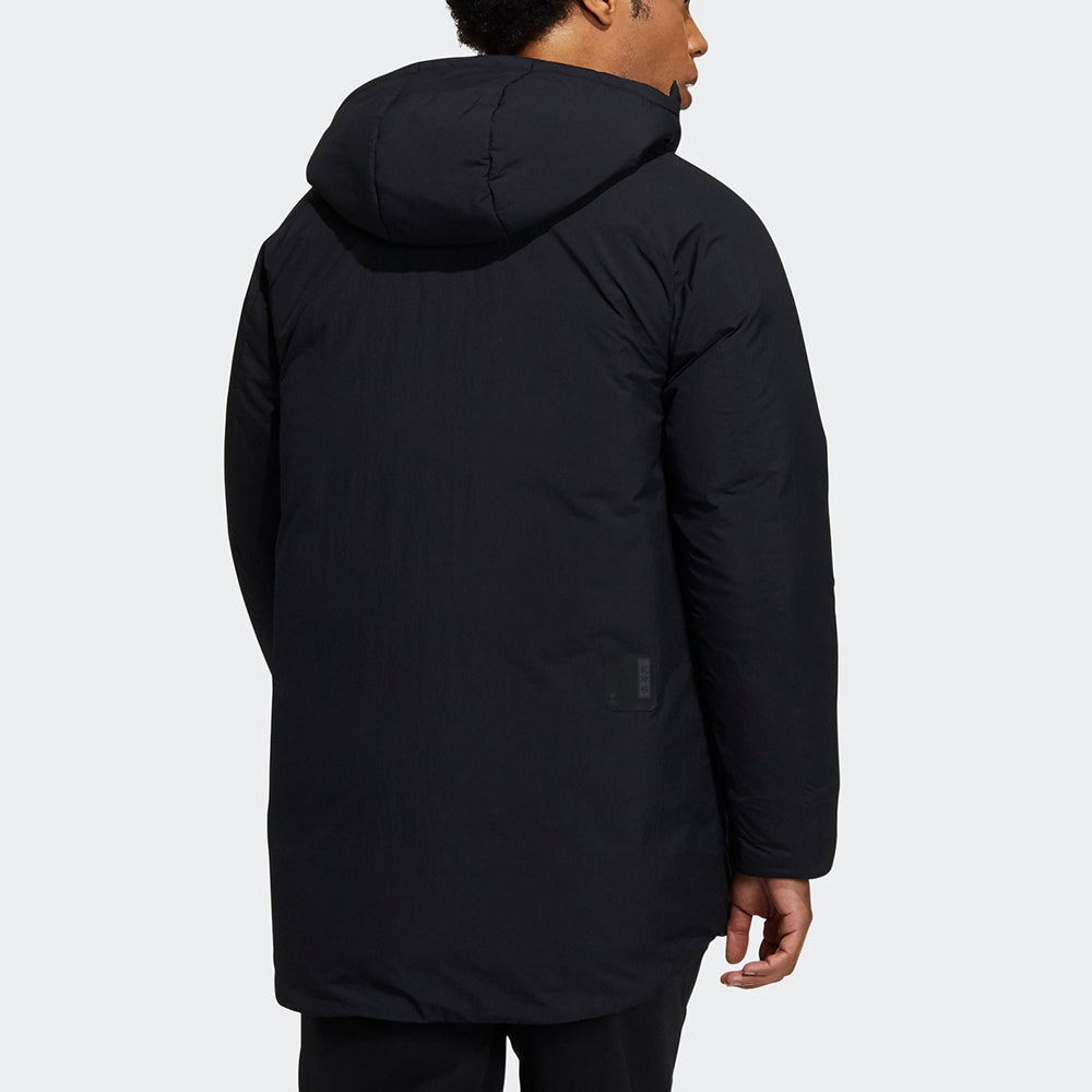 adidas Wuji Down Jkt Series Outdoor Sports Stay Warm mid-length hooded down Jacket Black H23102