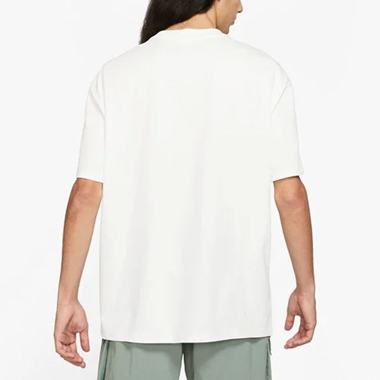 Men's Nike ACG Printing Loose Sports Round Neck Short Sleeve White T-Shirt DD8809-121