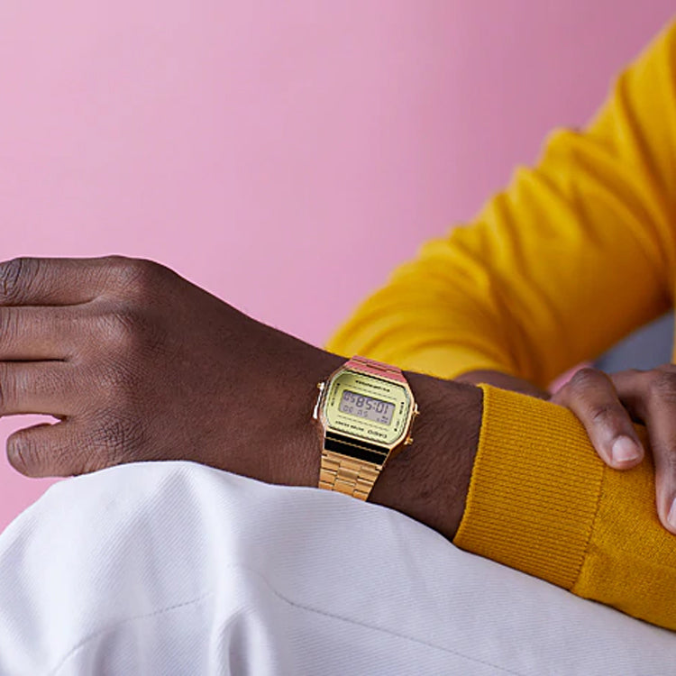 Casio Standard Digital Watch 'Gold' A168WEGM-9D