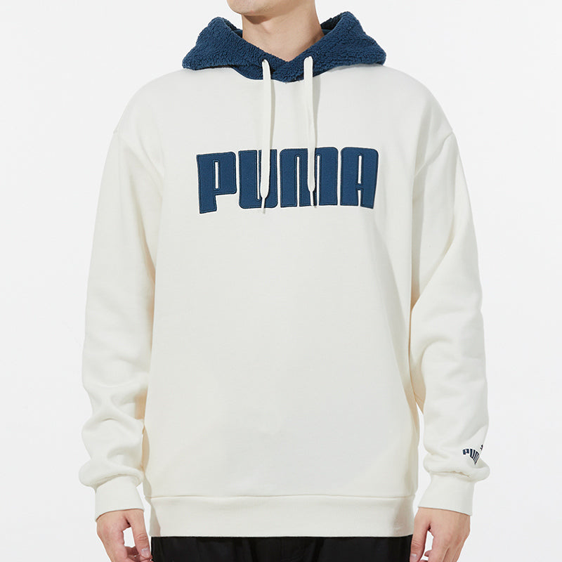 PUMA Long Sleeved Pullover Hoodie 'White' 534939-93