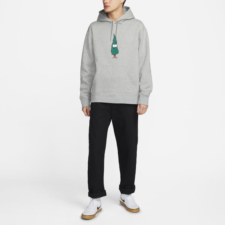 Nike SB Skateboard Cartoon Printing Skateboard Sports Fleece Knit Gray DJ3677-063
