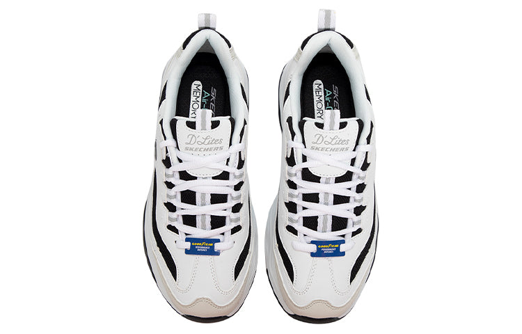 (WMNS) Skechers D'lites 4.0 'White Black' 896122-WBK