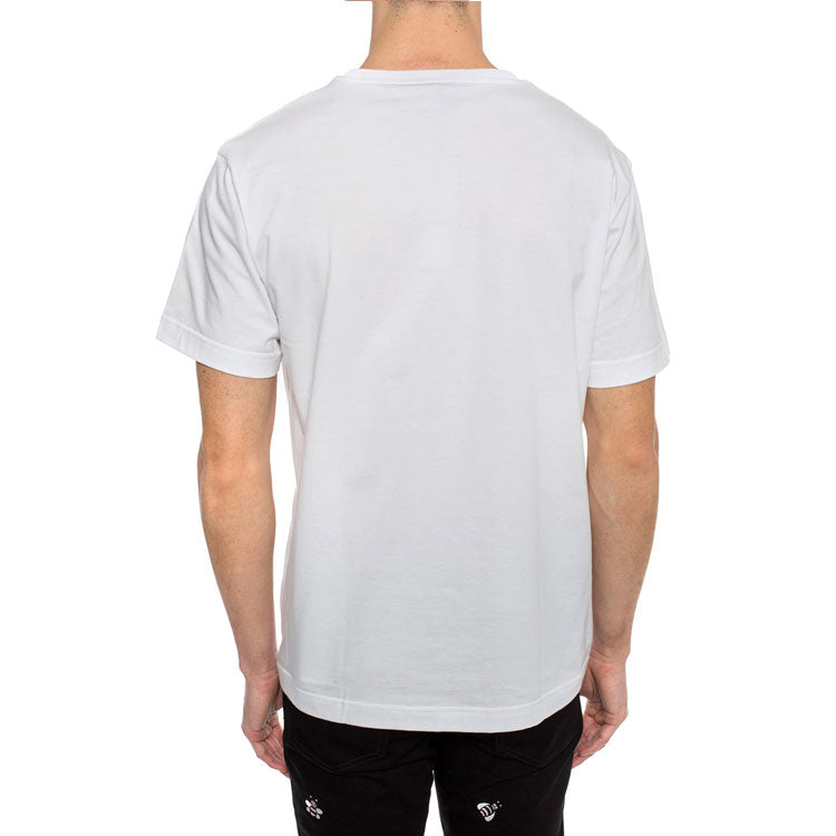 Men's DIOR x KAWS Crossover Logo Short Sleeve White 923J611W6041-082