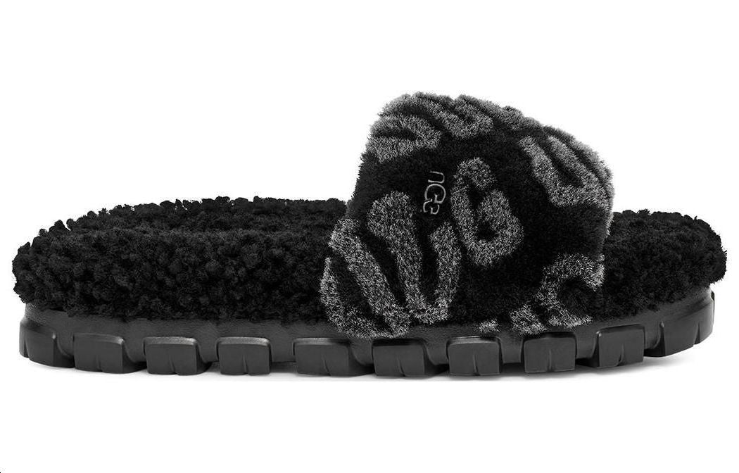 (WMNS) UGG Logo Slides 'Black' 1148770-BLK