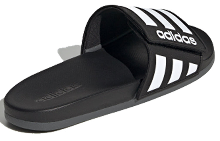 adidas Adilette Comfort ADJ 'Black White' EG1344