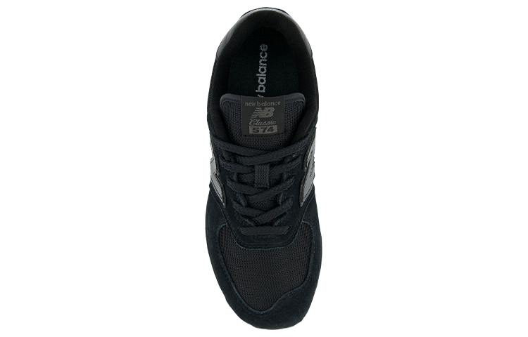 (WMNS) New Balance 574 Shoes 'Triple Black' GC574EVE