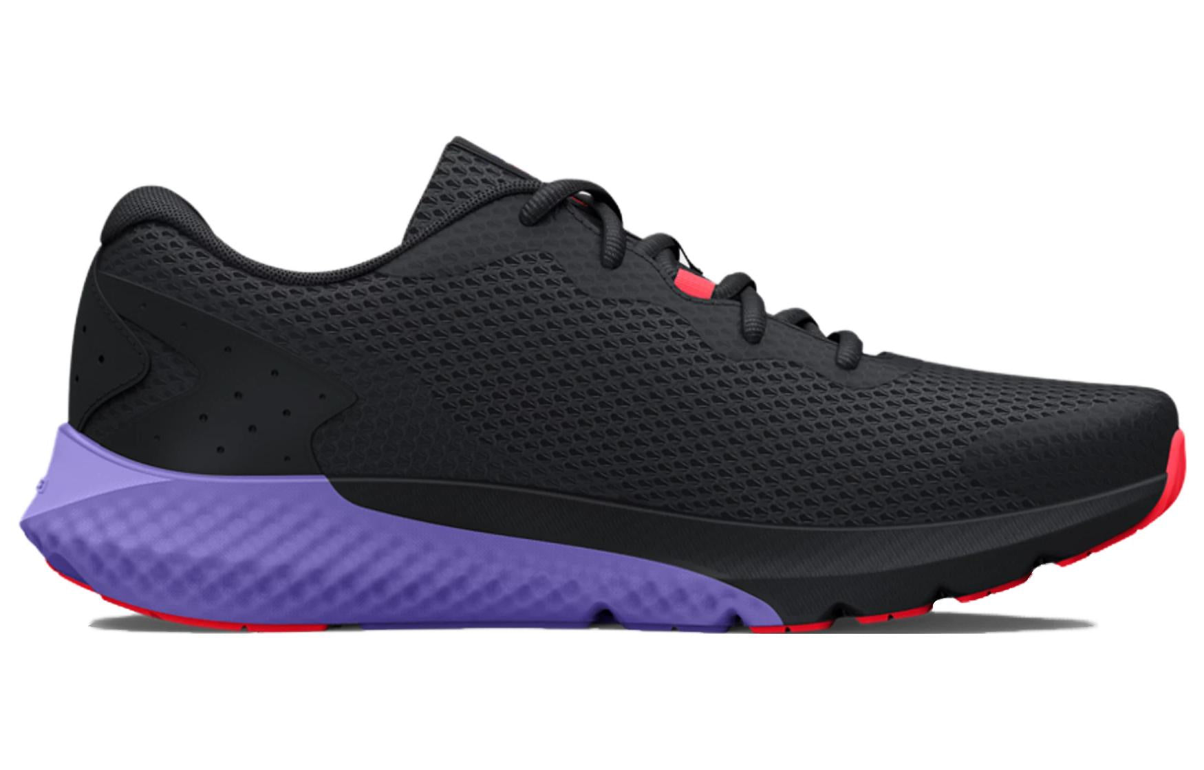 (WMNS) Under Armour Charged Rogue 3 'Black Violet Storm' 3024888-002