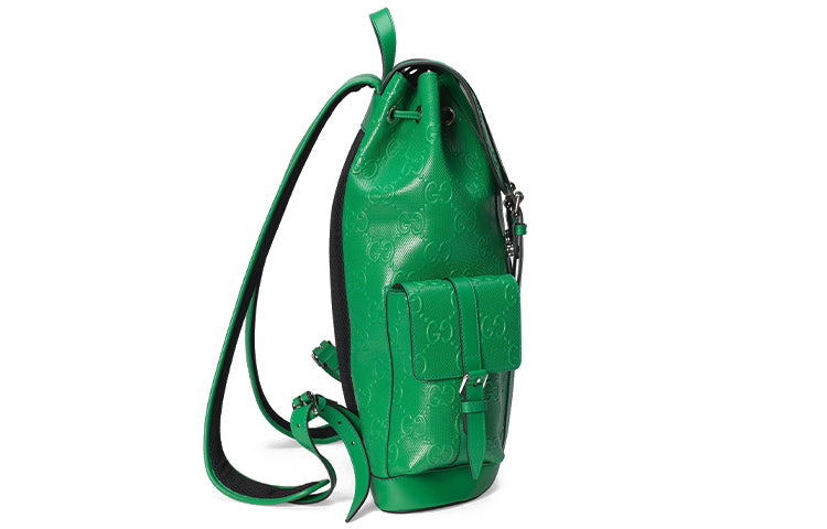 Gucci GG Printing Embossing Backpack Green 625770-1W3BN-3776