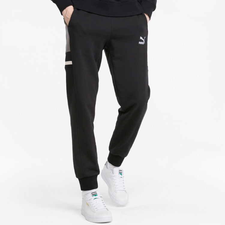 PUMA Logo Tape Pants 'Black' 533206-01