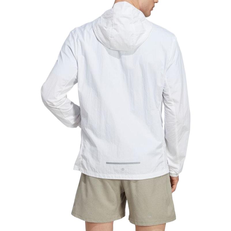 adidas Marathon Warm-Up Running Jacket Asia Sizing 'White' IB8265