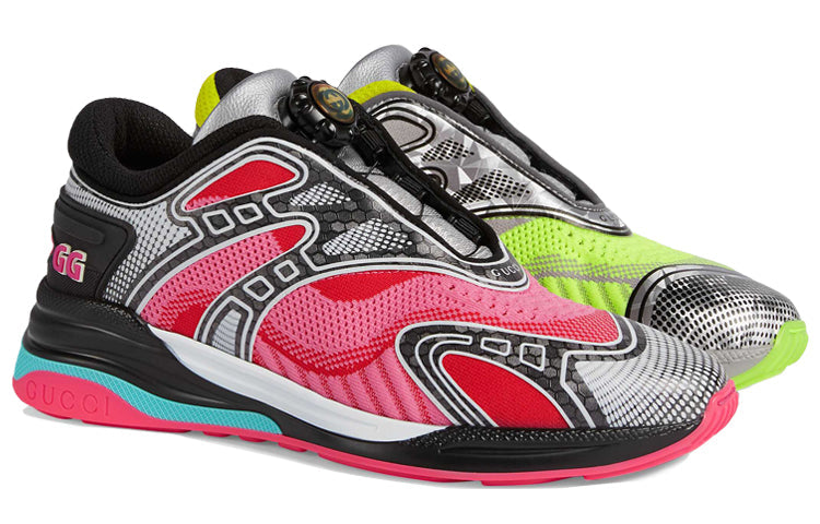 (WMNS) Gucci Ultrapace R 'Mismatched - Neon Pink Yellow' 623153-H9T40-8476