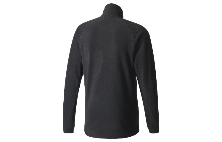 adidas Terrex Sports Outdoor polar fleece Stand Collar Jacket Black BP9691
