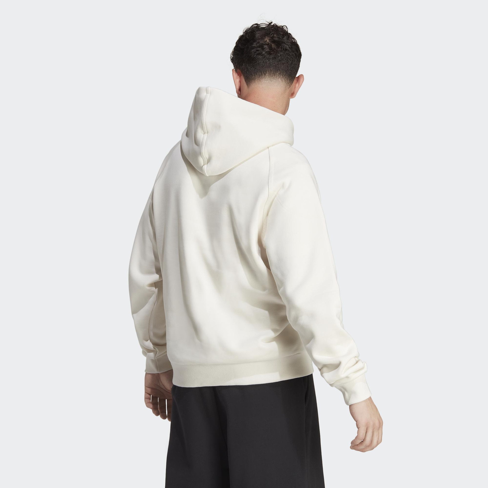 adidas Lounge Fleece Hoodie 'Chalk White' IA9343