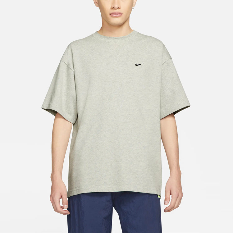 Nike x Kim Jones Crossover Air Logo Alphabet Round Neck Short Sleeve Gray T-Shirt DC9987-050