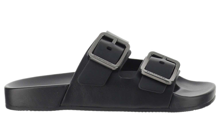 (WMNS) Balenciaga Mallorca Minimalistic Casual Outdoor Black Slippers 656821WA2M61010