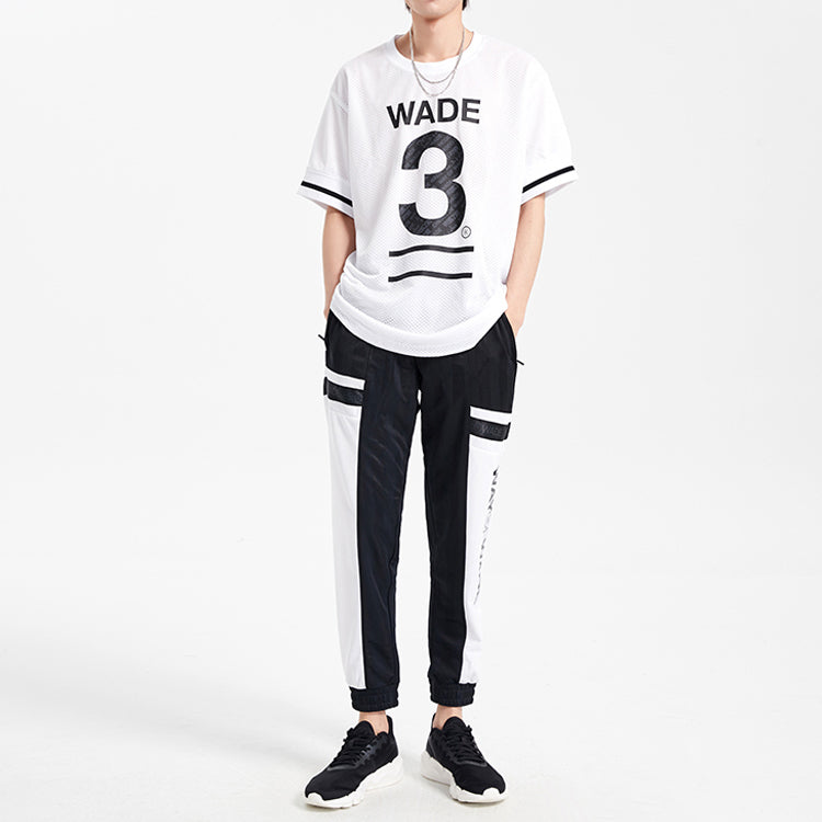 Li-Ning Wade Series Printing Breathable Loose Short Sleeve White AHSQ189-2