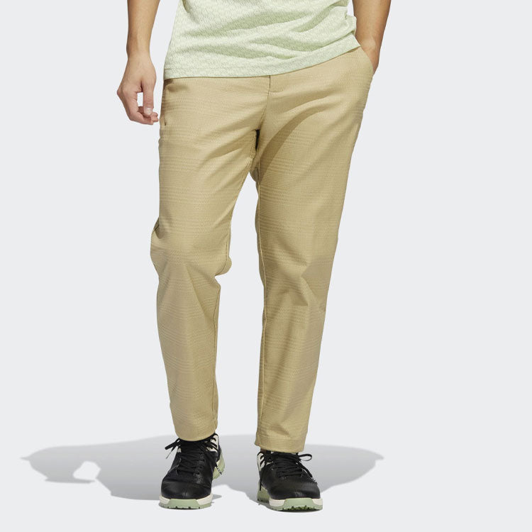 Men's adidas Solid Color Plaid Printing Casual Long Pants/Trousers Japanese Version Khaki HA3609