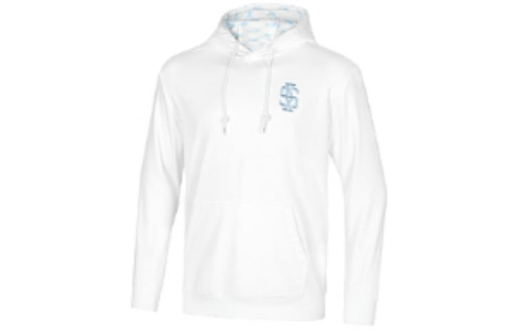 Skechers Logo Printed Hoodie 'Black White Blue' P421U035