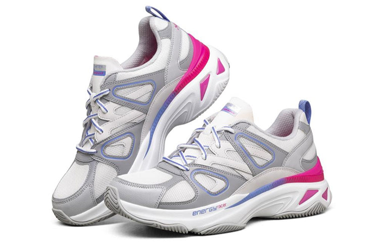 (WMNS) Skechers Energy Racer Running Shoes White/Blue/Red 149371-WGYP