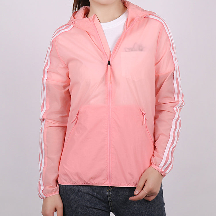 (WMNS) adidas Windbreaker 3S Woven Jacket Pink FT2883