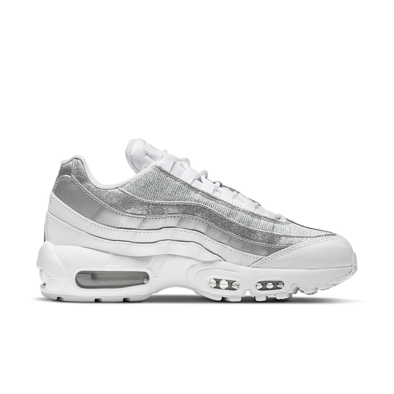 (WMNS) Nike Air Max 95 'White Metallic Silver' DH3857-100