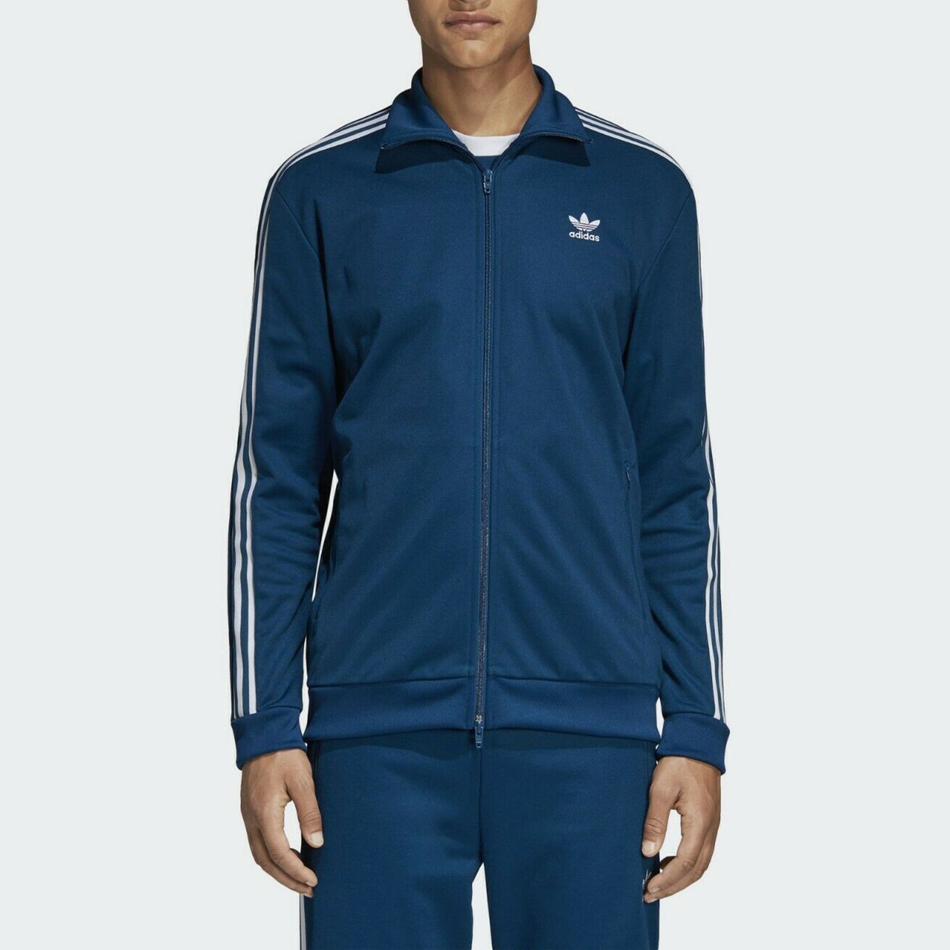 adidas originals Firebird Track Jacket Zipper tournament Sports Stand Collar Blue DV1522