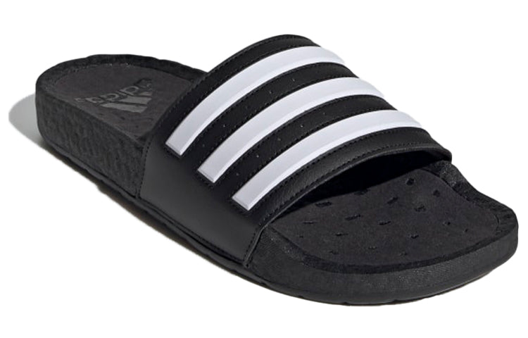 adidas Adilette Boost Slides 'Black White Stripes' FY8154