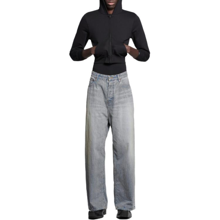 (WMNS) Balenciaga Baggy Pants 'Blue' 745213TPW534868