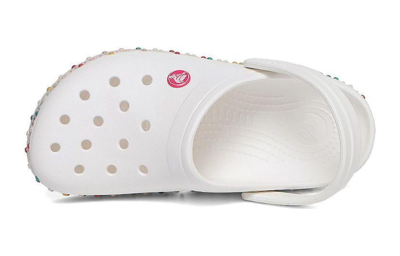 (GS) Crocs Crocband Stretch Necklace Clog 'White Multi' 208269-94S
