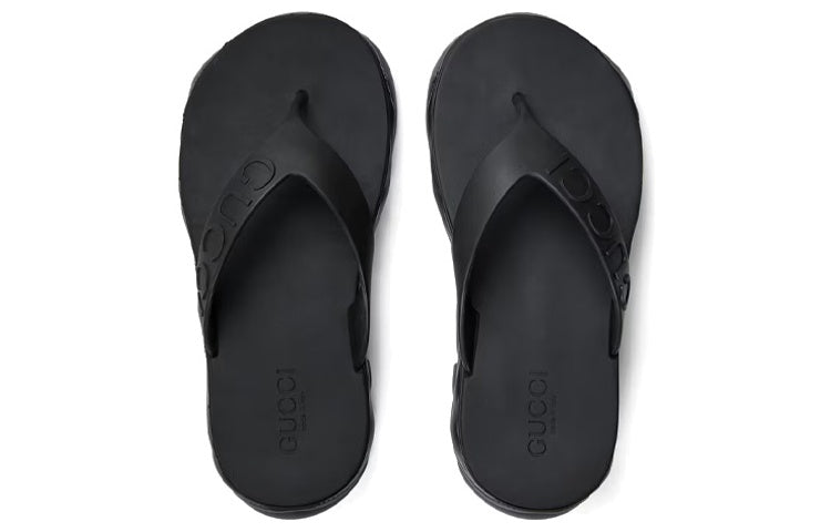 (WMNS) Gucci Thong Platform Sandal 'Black' 746334-JFM00-1000