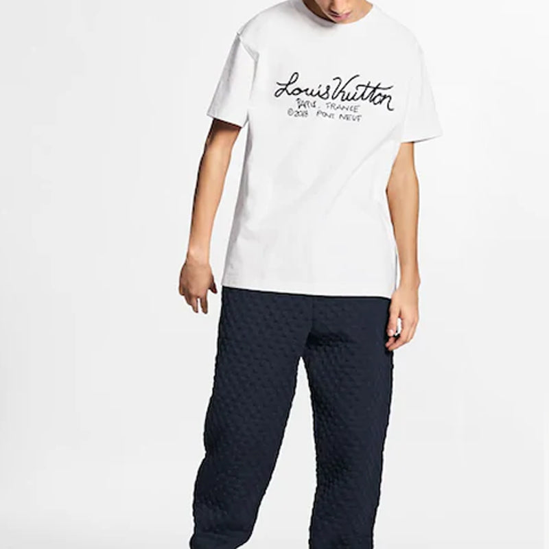 LOUIS VUITTON LV Featured Embroidered For Men White 1A7XNE