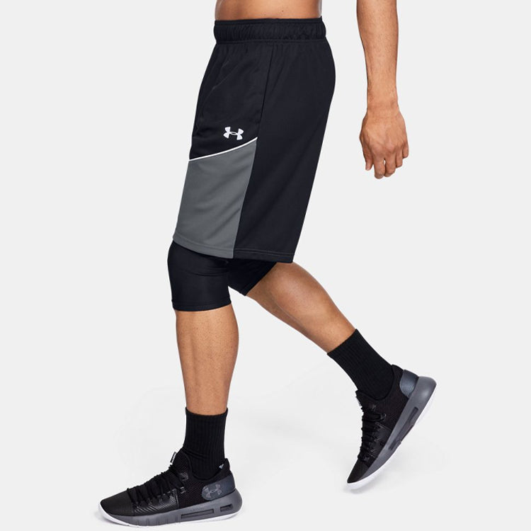 Under Armour Baseline 10inch Basketball Shorts 'Black Grey' 1343004-001