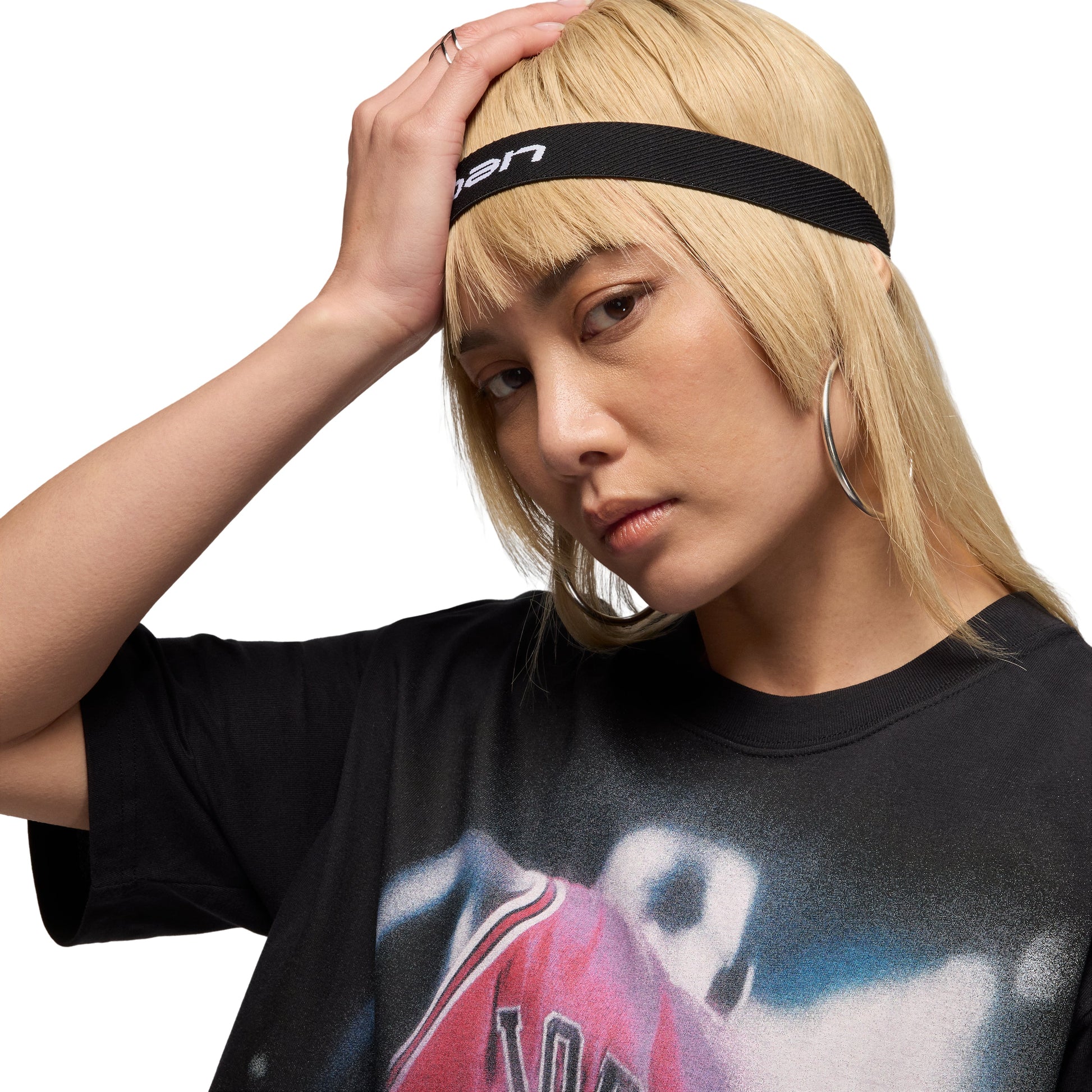 (WMNS) Air Jordan Sport Dri-FIT T-shirt 'Black White' IB1963-010