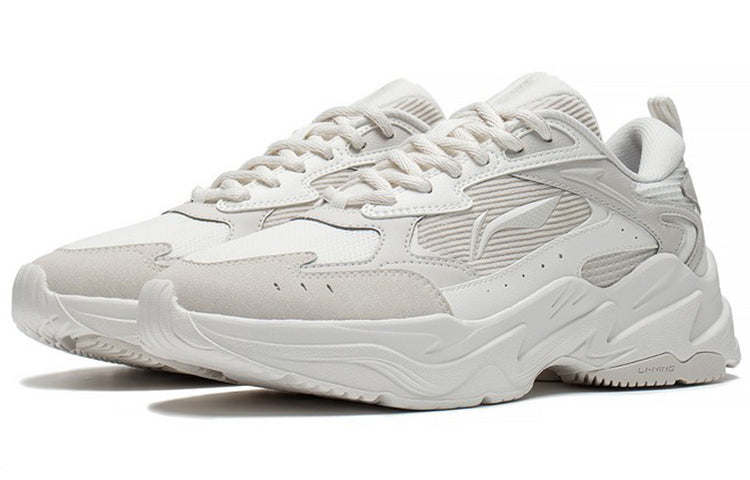 (WMNS) Li-Ning Qixing 'Creamy White Grey' ARLS024-2
