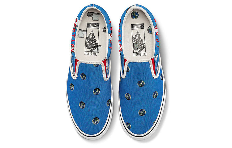 Vans Cali Thornhill Dewitt x Vault Classic Slip-On LX 'Blue Crisis Actor' VN0A3QXY61H