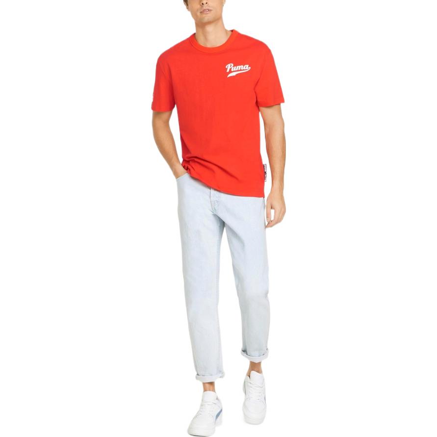 PUMA Word Team Graphic Tee 'Red' 536929-95
