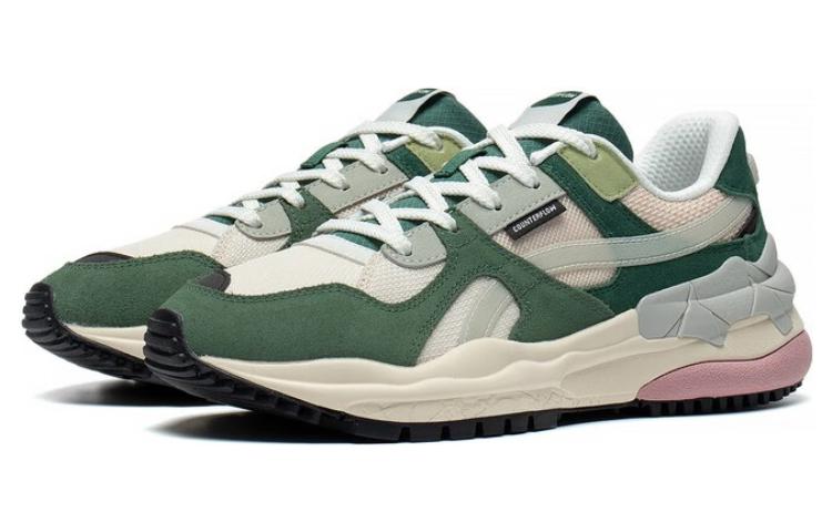 (WMNS) Li-Ning ChengFeng Sport Sneakers 'Beige Green Pink' AGCT172-4