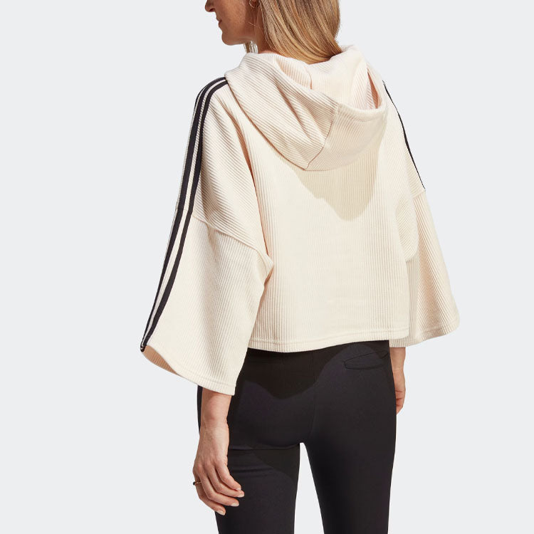 (WMNS) adidas Crop Hoodies 'Beige' IC5461