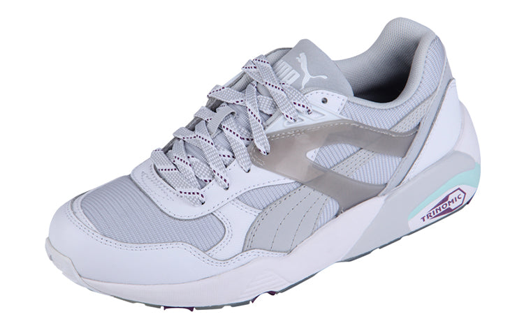 (WMNS) PUMA R698 Trinomic Running Shoes Grey/White 359013-01