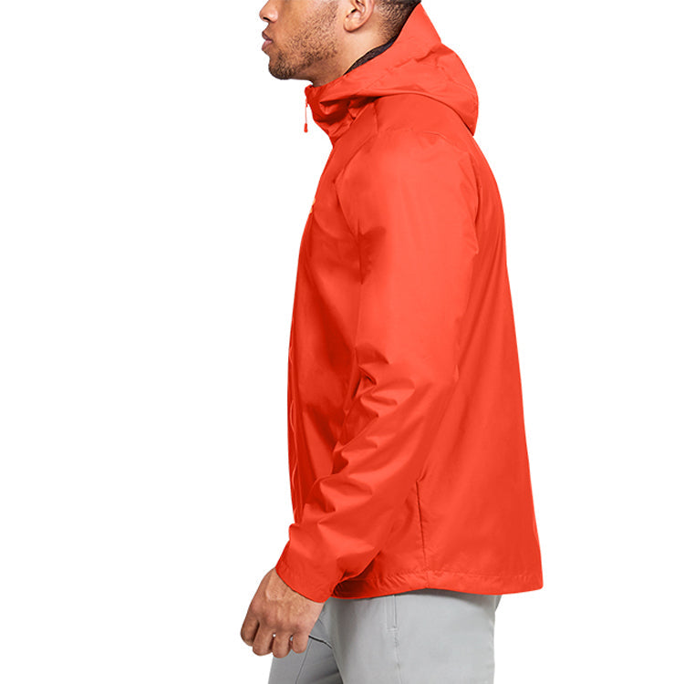 Men's Under Armour Forefront Rain Training Sports Jacket Red 1321439-856