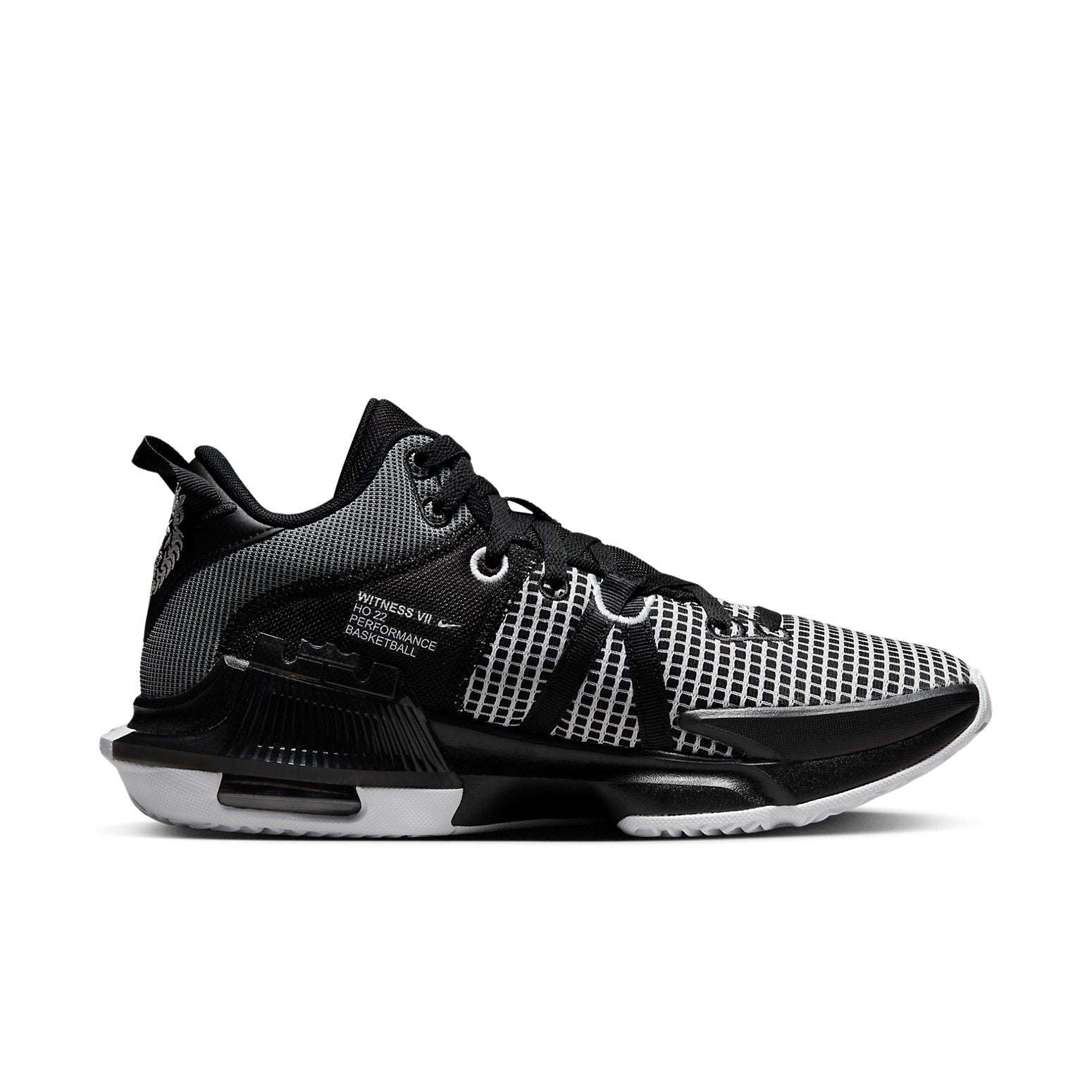 Nike LeBron Witness 7 TB 'Black White' DZ3299-001