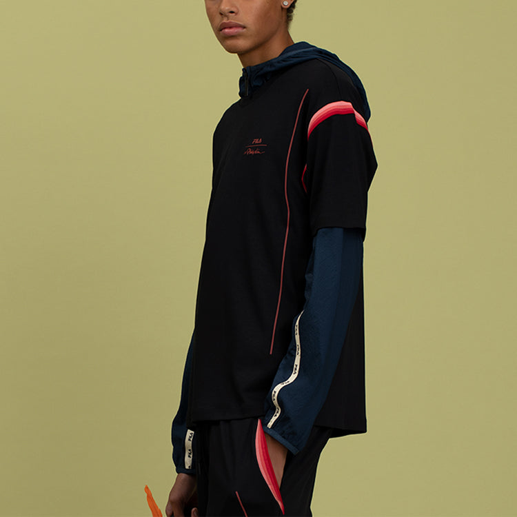 FILA x 3.1 phillip lim Crossover Round Neck Pullover Short Sleeve Blue F11M126106F-NV