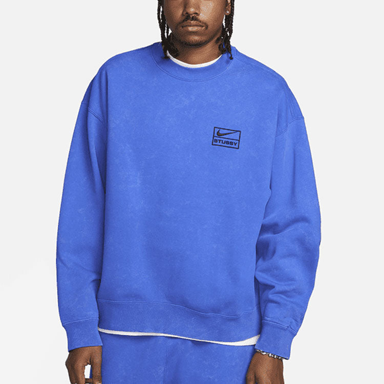 Nike x Stussy SS23 Acid Wash Sweatshirt 'Blue' DR4024-480