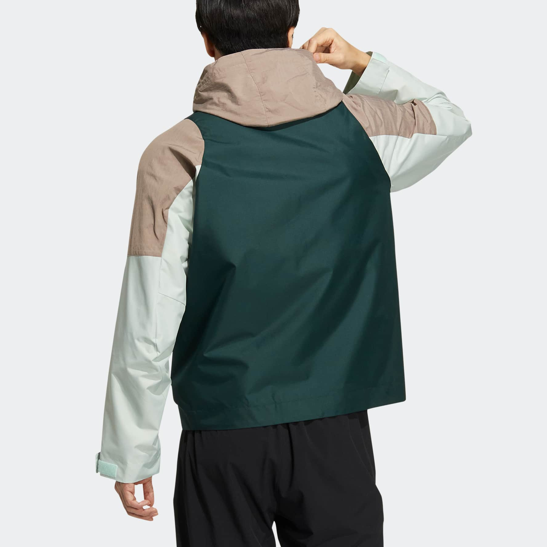 adidas Th Vis Wvjkt Hooded Jacket 'Brown White' HN9044